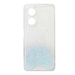 Capa de Silicone Dura com Glitter para Oppo A58 4g Verde Capa de Silicone Dura com Glitter para Oppo A58 4g Verde